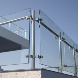Balkon Railing van Gehard Glas